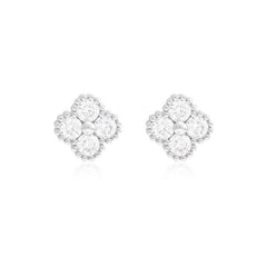 Daphne Dainty Clover Stud Earrings