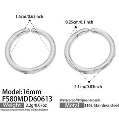 18K Gold-Plated Classic Huggie Hoop Earrings