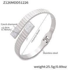 18K Gold-Plated Stone-Set Statement Clasp Bracelets