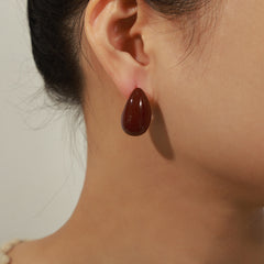 Enamel Teardrop Stud Earring Designs