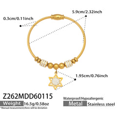 Charm-Accent Flexible Cuff Bracelets