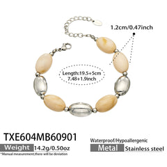 Color Resin Oval Chain Jewelry