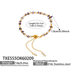 Natural Stone Bead Necklace or Bracelet