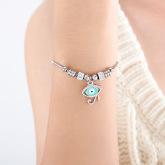 18K Gold-Plated Eye Charm Bracelet