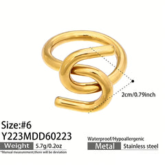 Sculptural Geometric Ring