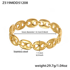 18K Gold-Plated Openwork Cuff Bracelet