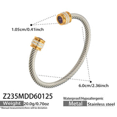 Cubic Zirconia Open Cuff Bracelet Designs