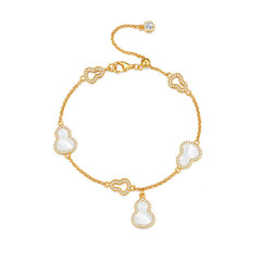 Daphne Dainty Red Agate Gourd Bracelet
