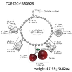 18K Gold-Plated Cherry Charm Jewelry Separates