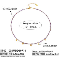 Colorful Natural Stone Bead Necklace Collection