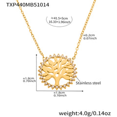 18K Gold-Plated Tree of Life Jewelry