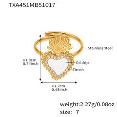 18K Gold-Plated Heart Pendant Jewelry