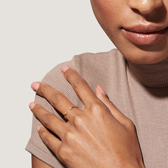 Nicolette Dainty Pavé Adjustable Ring