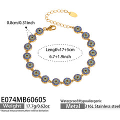 18K Gold-Plated Ocean Charm Bracelet Designs