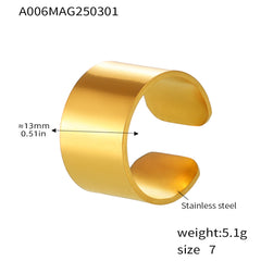 18K Gold-Plated Sculptural Ring Collection