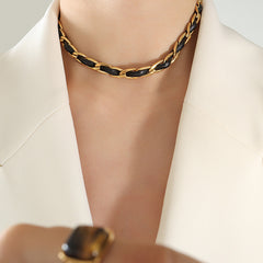 Braided Cord Link Necklace or Bracelet
