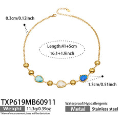 Colored Glass Necklace or Bracelet