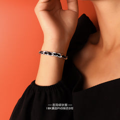 Cord and Chain Bracelet