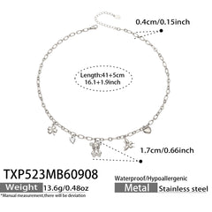 Bear and Multi-Charm Cubic Zirconia Jewelry