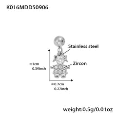 18K Gold-Plated Cubic Zirconia Charms and Chain Designs