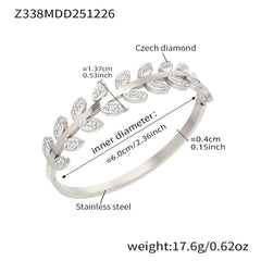 Cubic Zirconia Clover & Geometric Clasp Bracelets