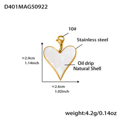 18K Gold-Plated Shell Heart or Starfish Jewelry