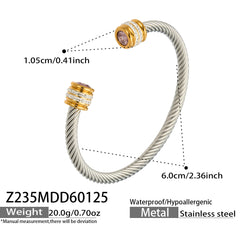 Cubic Zirconia Open Cuff Bracelet Designs