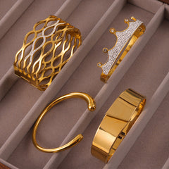 Minimal Stainless Steel Bangle Designs