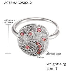 Cubic Zirconia Celestial Eye Statement Ring