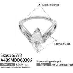Cubic Zirconia Statement Ring Collection