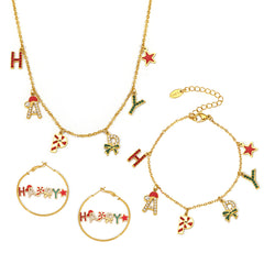 HAPPY Letter Holiday Necklace, Bracelet or Earrings