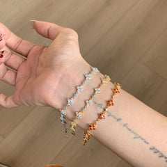 Nadine Pavé Clover Bracelet