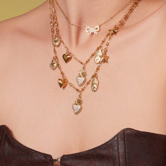 Sparkling Mixed Charm Necklace