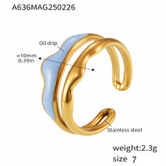 18K Gold-Plated Sculptural Ring Collection