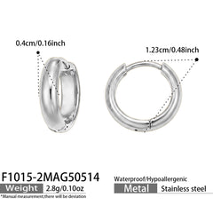 Polished Round Hoop Earring Collection