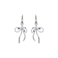 Marielle Dainty Pavé Bow Stud Earrings