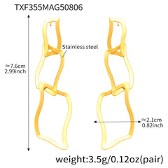 18K Gold-Plated Irregular Link Jewelry