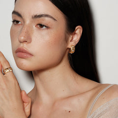 Nicolette Dainty Clover Stud Earrings