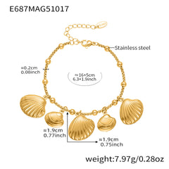 18K Gold-Plated Ocean Charm Bracelet Designs
