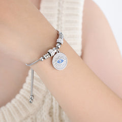 18K Gold-Plated Eye Charm Bracelet