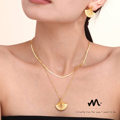 Fan Shell Pendant Necklace or Earrings