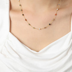 18K Gold-Plated Mixed Charm Necklace or Bracelet