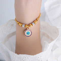 Colorful Eye Charm Bracelet
