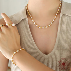 Freshwater Pearl Mixed Bead Necklace or Bracelet