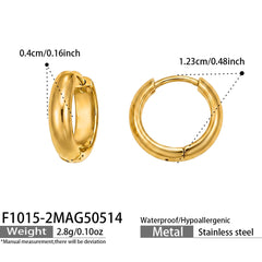 Polished Round Hoop Earring Collection