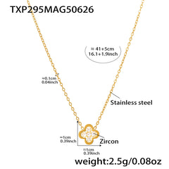 Clover Cubic Zirconia Necklace or Earrings