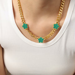 Flower Accent Necklace or Bracelet