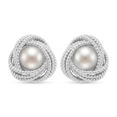 Daphne Vintage-Inspired Pearl Stud Earrings No. 460347