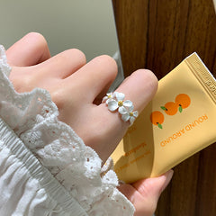 Daphne Romantic Gardenia Adjustable Ring