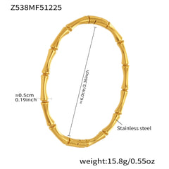 18K Gold-Plated Sparkling Bangle Bracelet